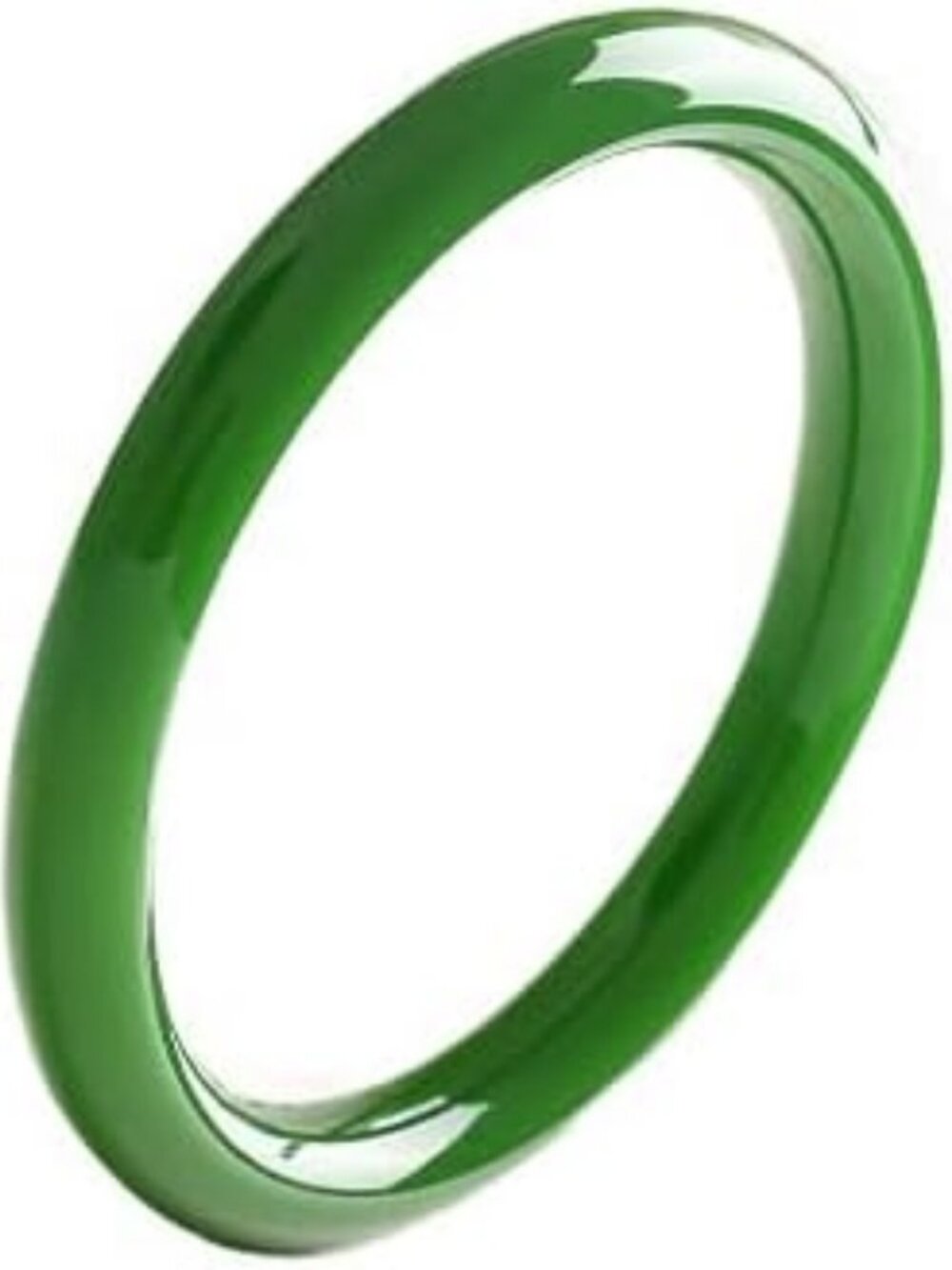 Elegant Green Jade Bangle Bracelet for Women | Feng Shui Good Luck & Wealth
